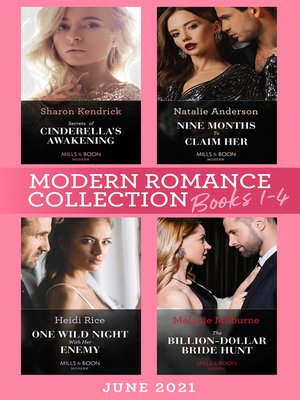 cover image of Modern Romance June 2021 Books 1-4